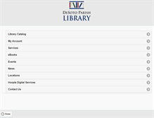 Tablet Screenshot of desotoparishlibrary.org